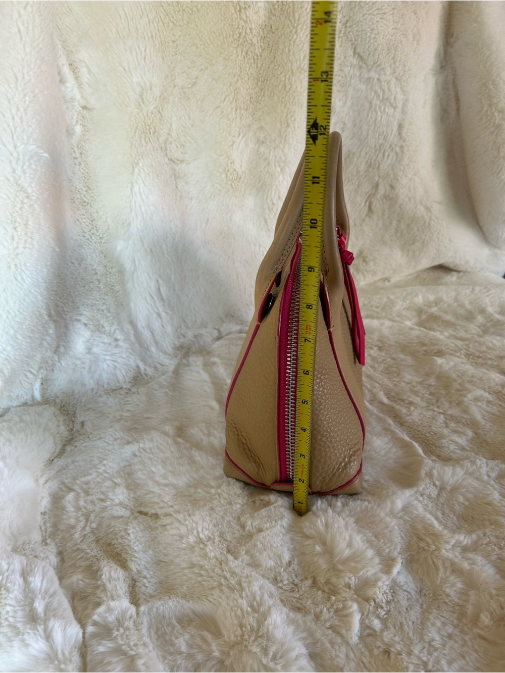 Coach Tan Leather Satchel with Pink Trim (Set of 2) - Picture 13 of 13